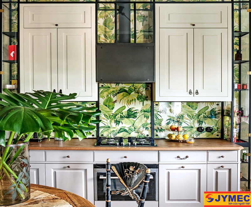 phòng bếp phong cách tropical hình 2