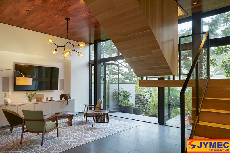 ánh sáng trong phong cách nội thất Mid Century Modern