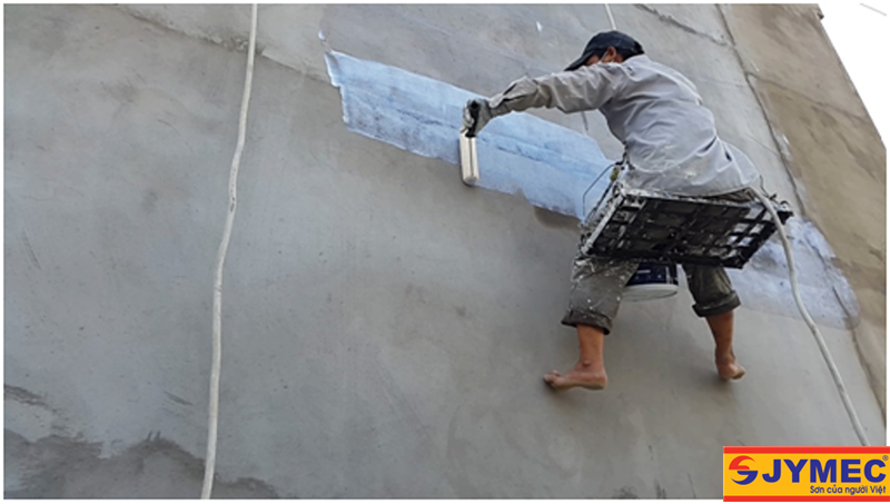 Sơn chống thấm một thành phần rất dễ thi công