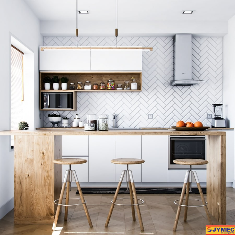 thiết kế phòng bếp scandinavian hình 3