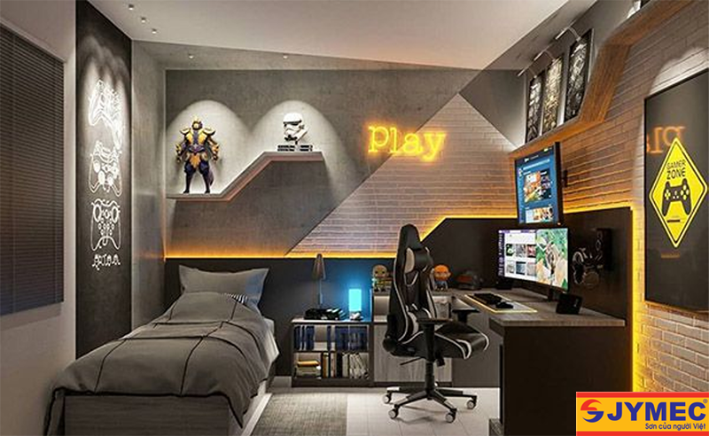 thiết kế phòng ngủ gaming hình 2