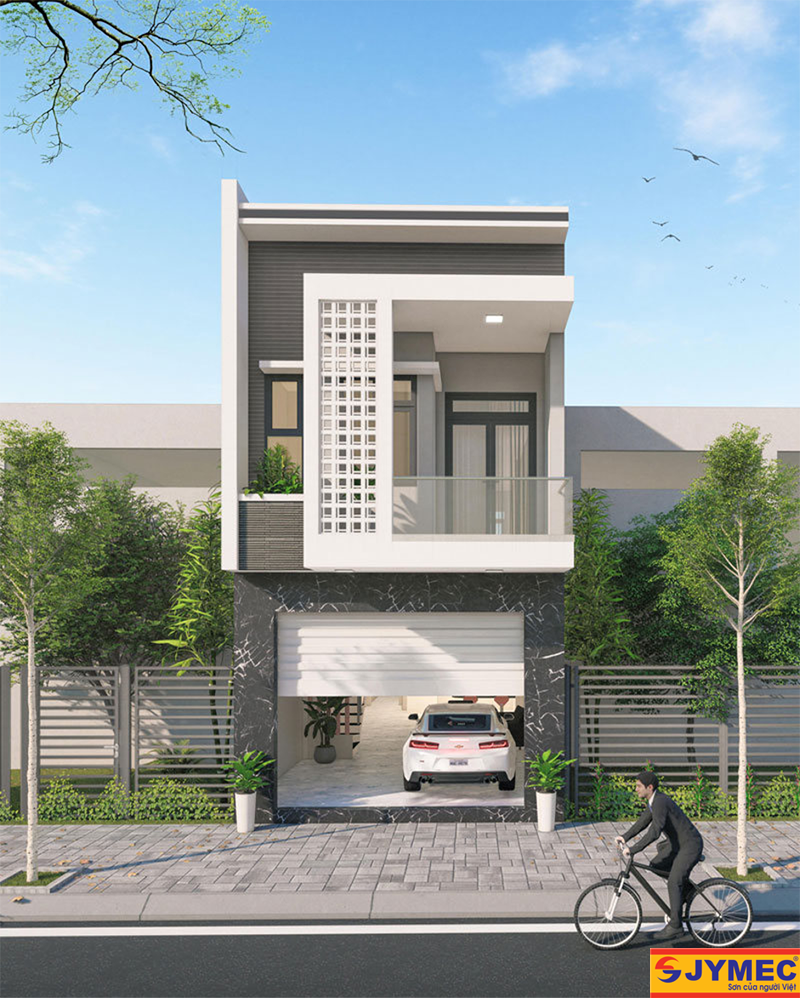 trang trí tường ngoại thất