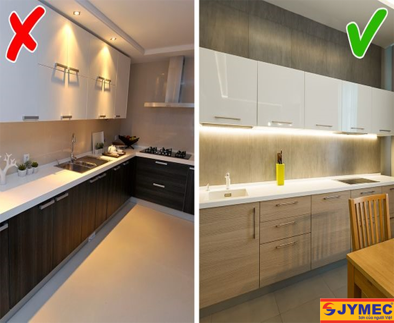 Không nên thiết kế bồn rửa ngay sát bếp