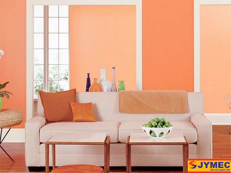 sơn nội thất màu cam