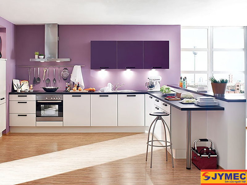 sơn nội thất màu tím hình 11