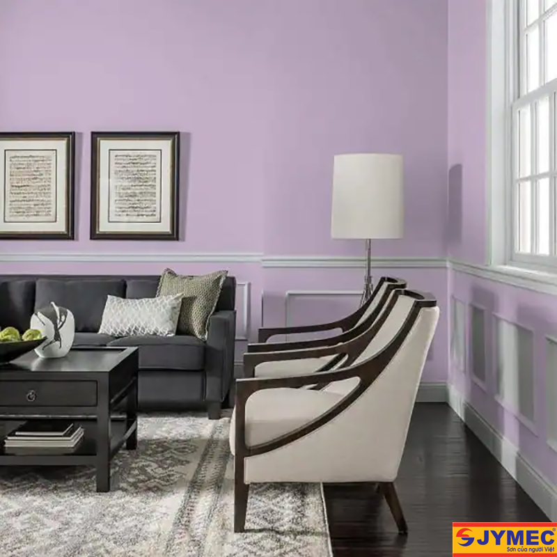 sơn nội thất màu tím hình 4