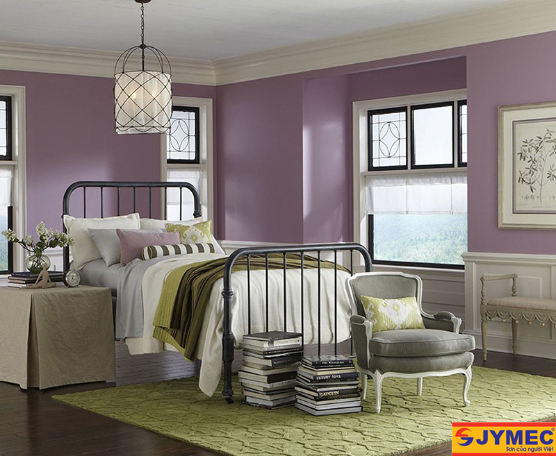 sơn nội thất màu tím hình 5