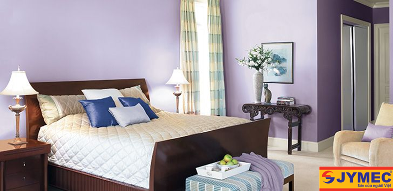 sơn nội thất màu tím hình 6
