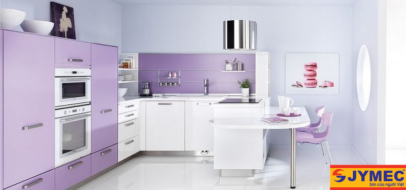 sơn nội thất màu tím hình 8