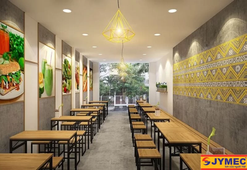 màu sơn của quán ăn có vai trò rất quan trọng