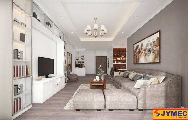 Nội thất tông trắng mang đến không gian hiện đại tinh tế 