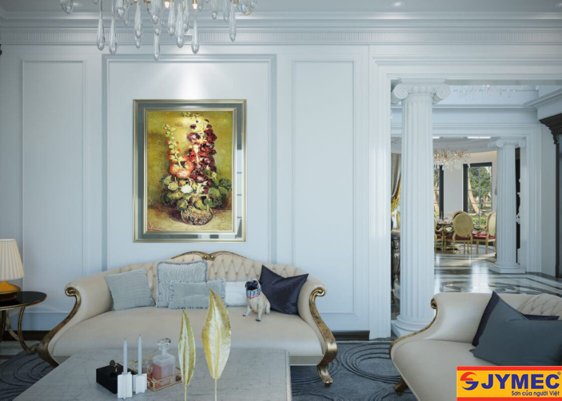 nội thất tông trắng hình 2