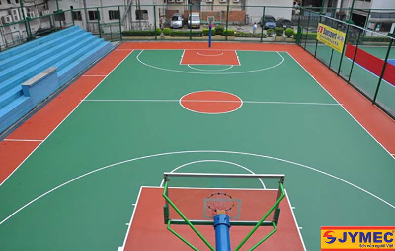 Sơn epoxy cho sân bóng rổ hình 3