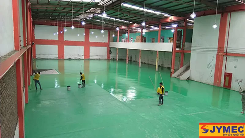 thi công sơn epoxy cho nền bê tông hình 4