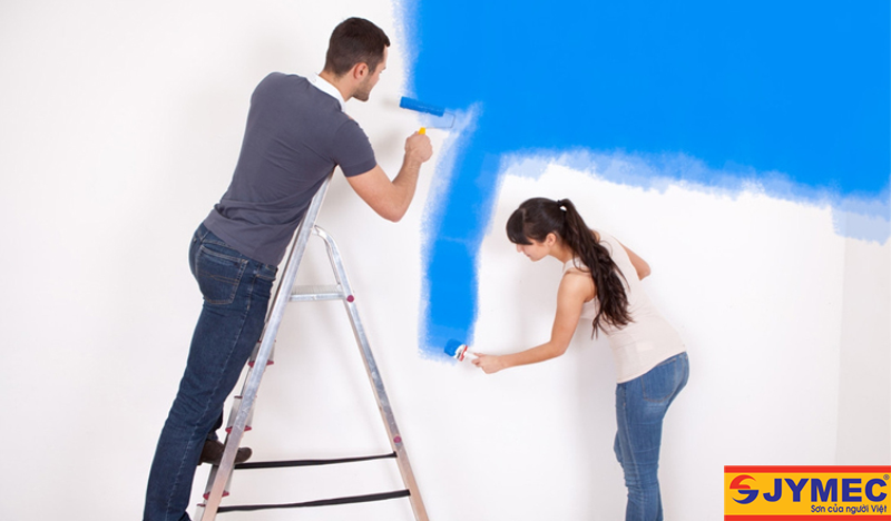 thi công sơn nội thất cần chọn màu sơn phù hợp
