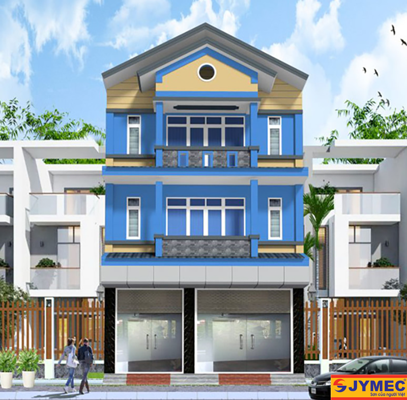 bề mặt sơn ngoại thất cần có khả năng bám bụi