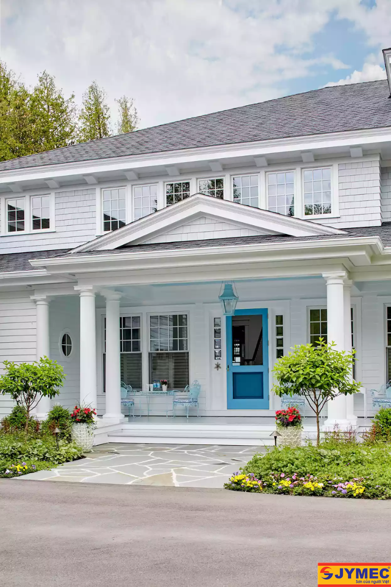 ngoại thất màu xanh ấn tượng