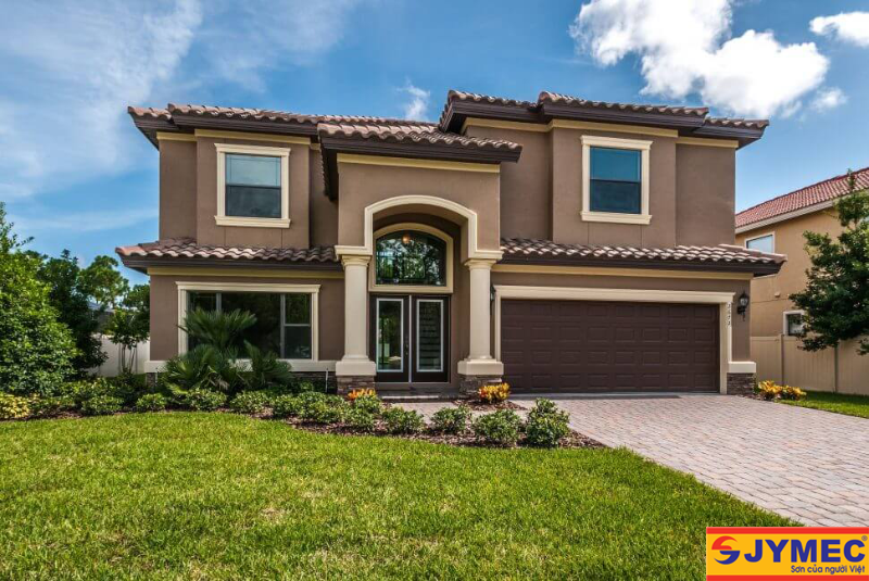 màu ngoài nhà màu nâu ấn tượng