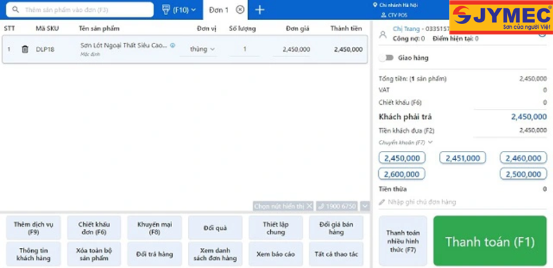 Phần mềm quản lý cửa hàng sơn