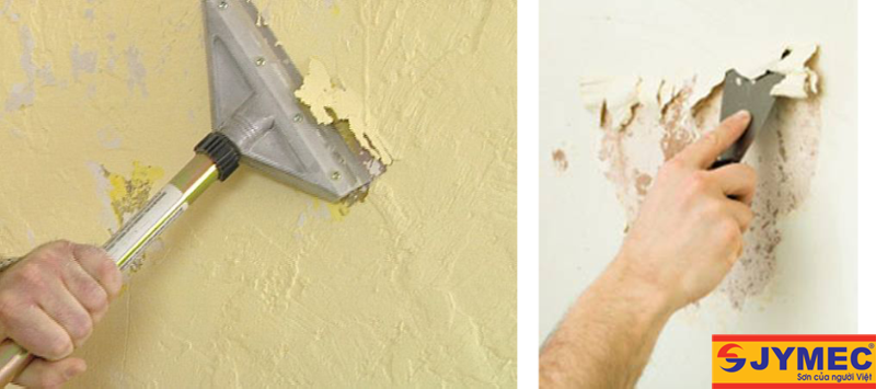 Xử lý bề mặt sơn cũ