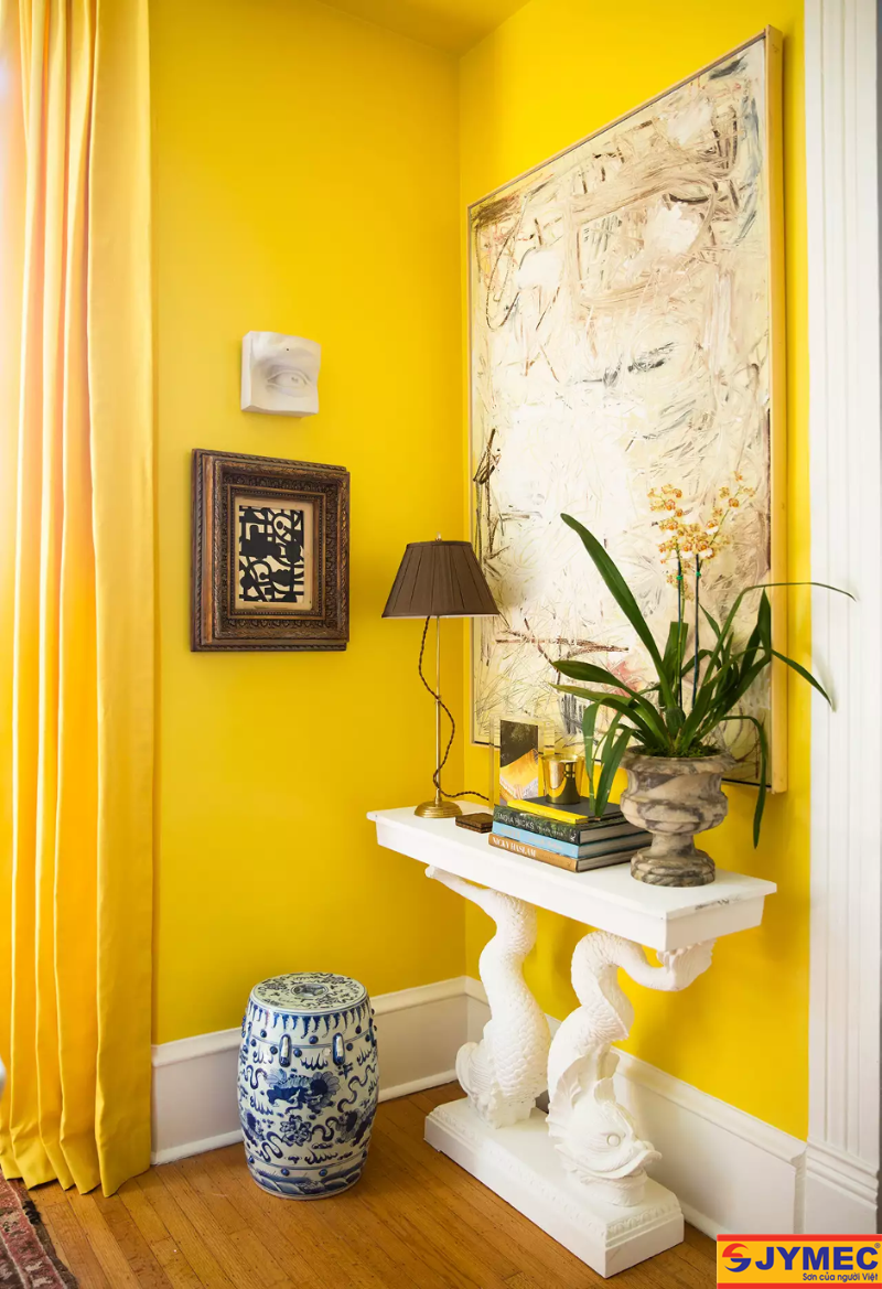 sơn nhà màu vàng ấn tượng - máu sắc cổ điển nổi bật