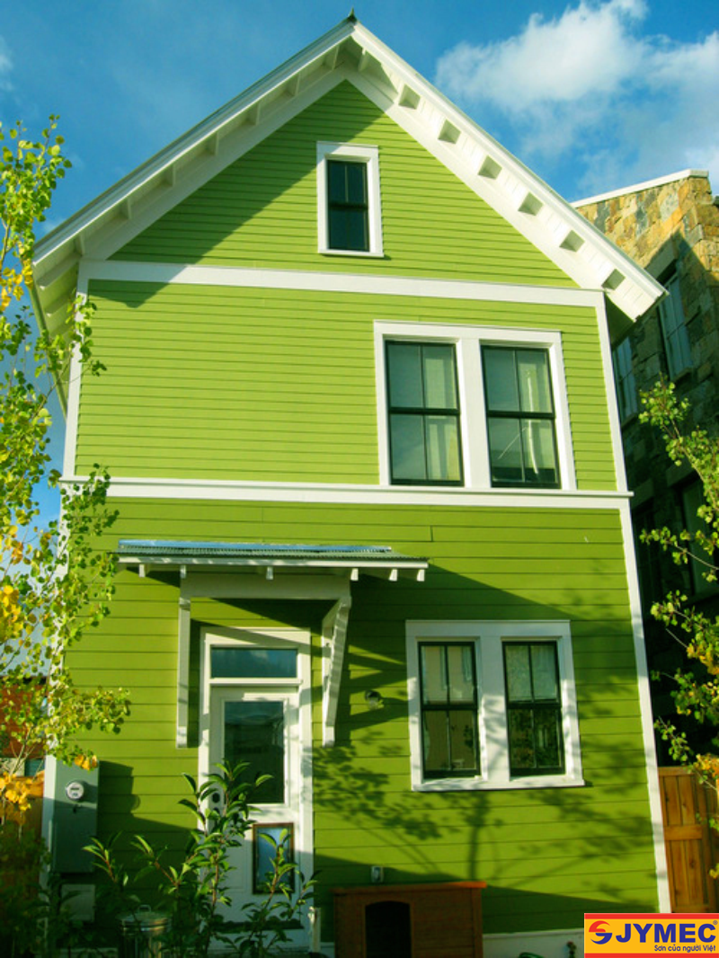 nhà mùa xanh - màu sơn giúp ngôi nhà tươi mới