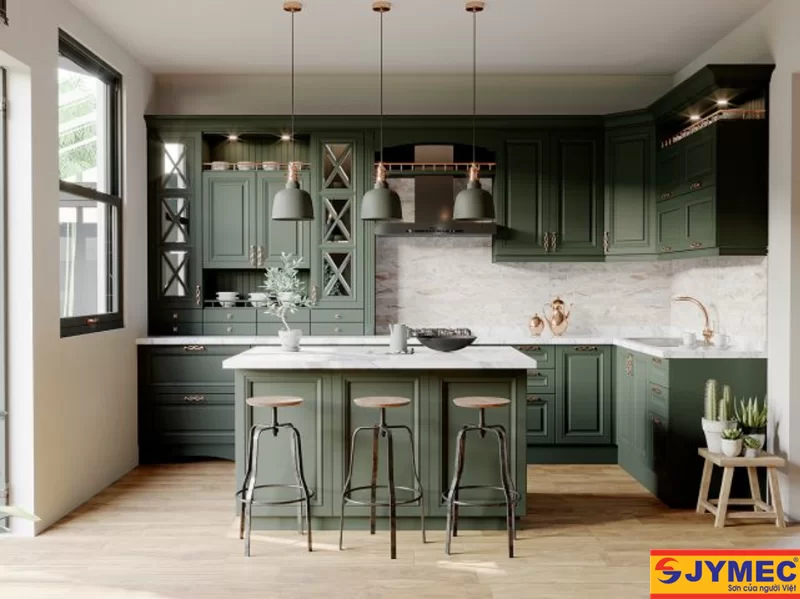 8 Màu sơn tủ bếp đẹp giúp làm sáng căn bếp của bạn