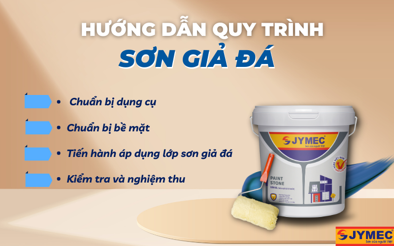 Hướng dẫn quy trình sơn giả đá Hướng dẫn quy trình sơn giả đá