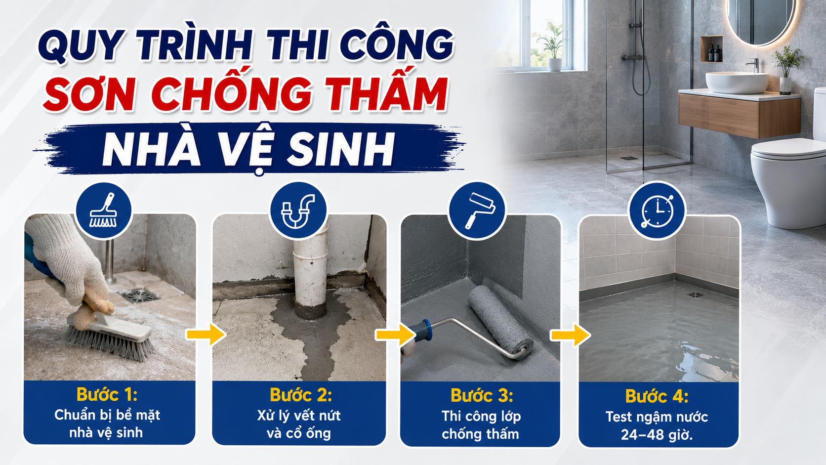 Quy Trinh Son Chong Tham Nha Ve Sinh