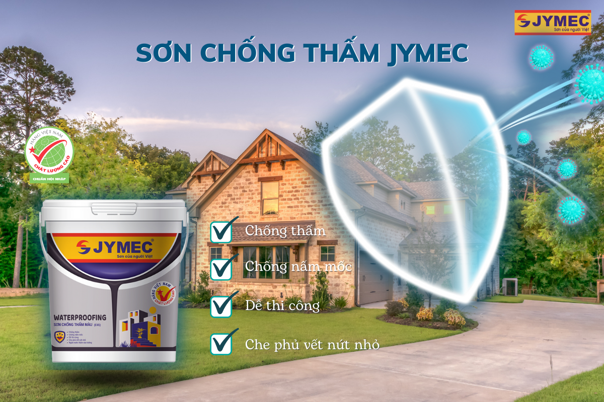 Sơn chống thấm JYMEC giúp hạn chết tình trạng nấm mốc