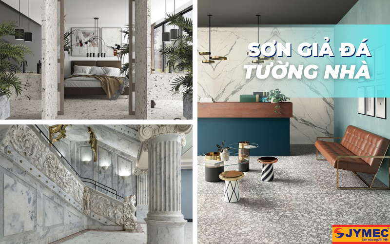 Sơn giả đá tường nhà Sơn hiệu ứng đá tường nhà