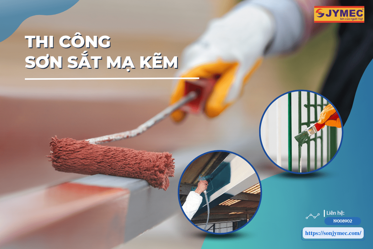 Tiến hành thi công sơn sắt hiệu quả Tiến hành thi công sơn sắt hiệu quả