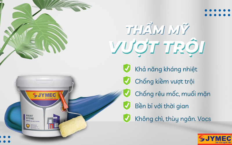 Ưu điểm vượt trội của sơn JYMEC giả đá Ưu điểm vượt trội của sơn JYMEC giả đá