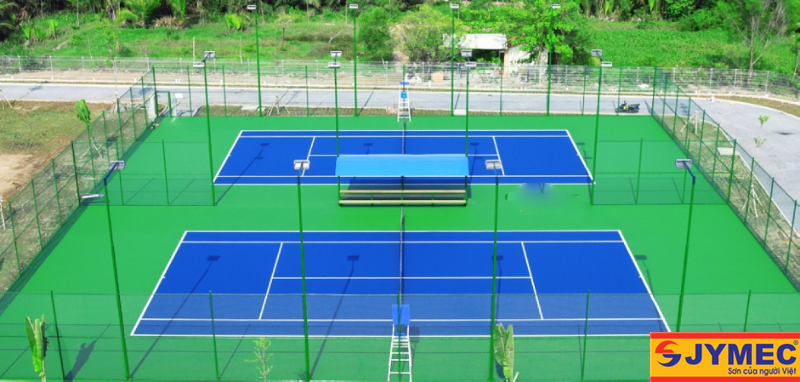 Hệ thống lưới của sân tennis