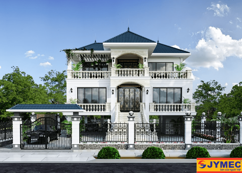 Phong cách cổ điển sang trọng cho mặt tiền ngôi nhà