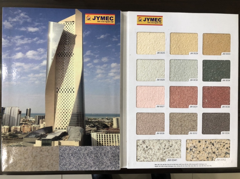 Bảng màu sơn giả đá JYMEC 1