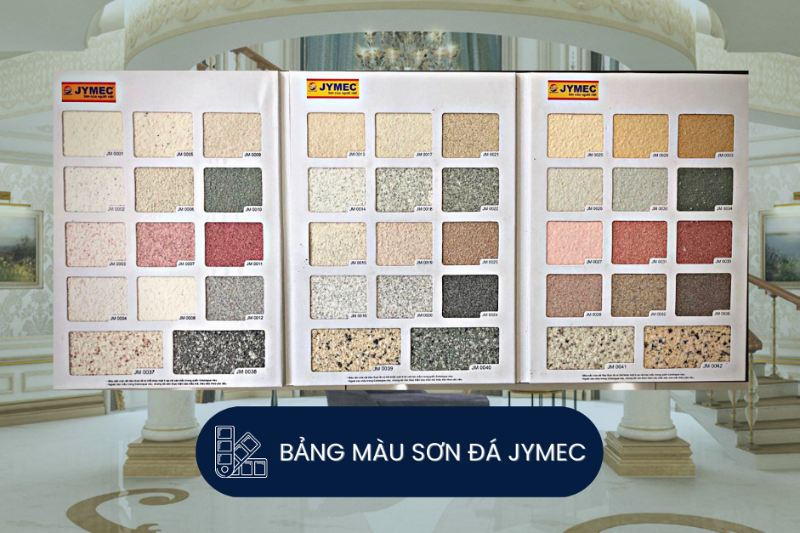 Bảng màu sơn giả đá JYMEC 2