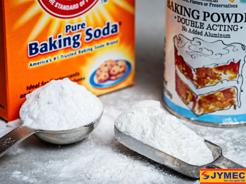 Sử dụng baking soda khử mùi sơn