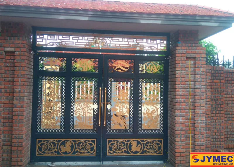 Mẫu sơn cổng sắt đẹp, tinh tế