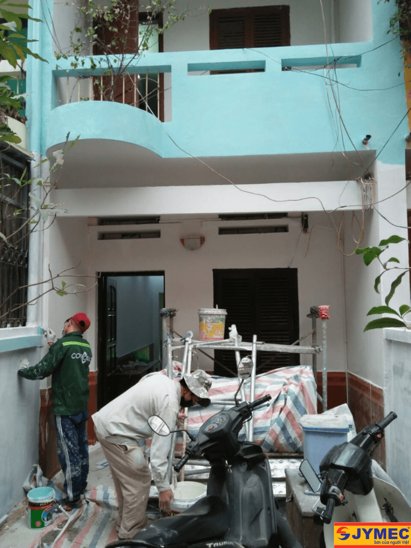 Quy trình thi công sơn lại tường mới