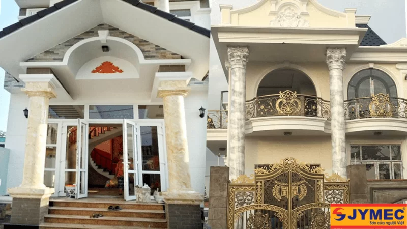 mẫu cột đẹp cho vị trí mặt tiền