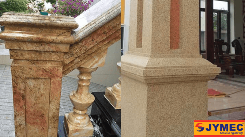 Cột giả đá hoa cương trụ vuông