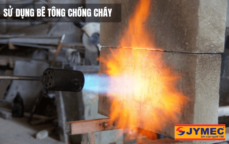 Sử dụng bê tông chống cháy