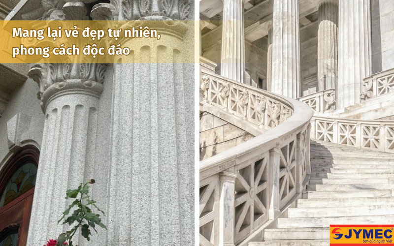 Thi công sơn đá mang lại vể đẹp tự nhiên