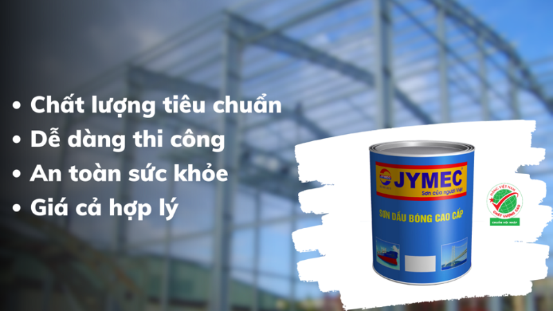 Sản phẩm sơn sắt mạ kẽm của JYMEC