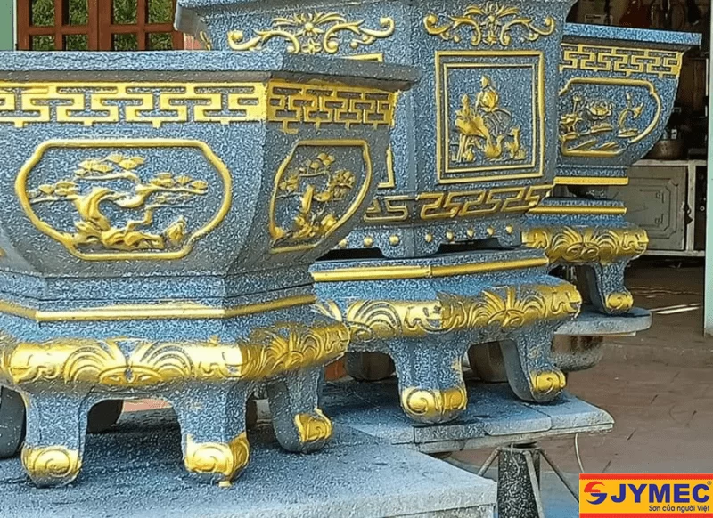 Sơn chậu cảnh xi măng giả đá cực chất với hướng dẫn dưới đây