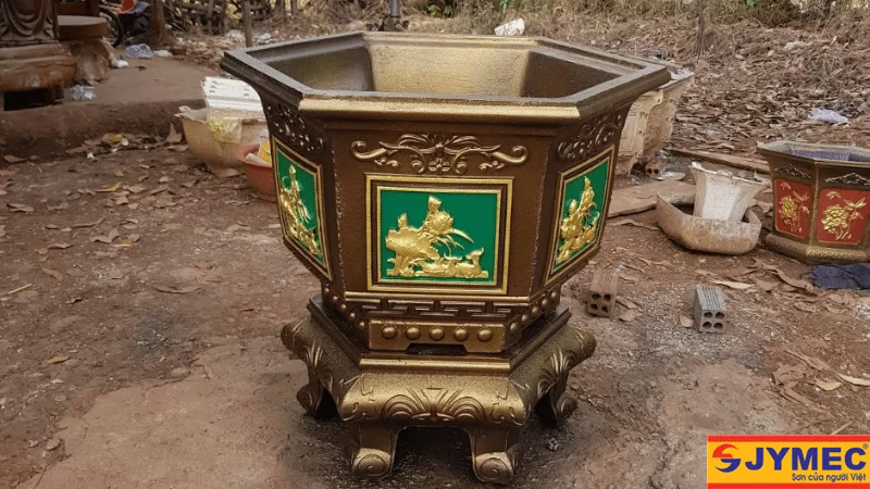 Sơn giả đá chậu cây cảnh