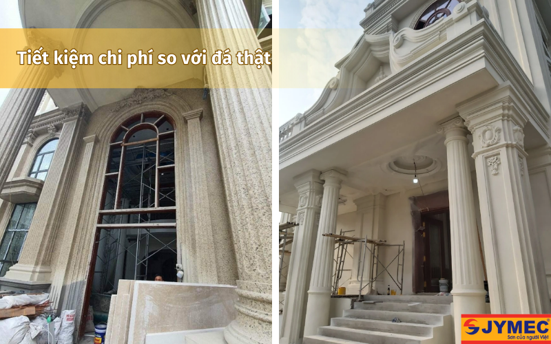 Sơn giả đá giúp tiết kiệm chi phí tối đa