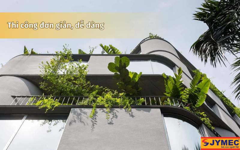 Sơn đá thi công dễ dàng đơn giản