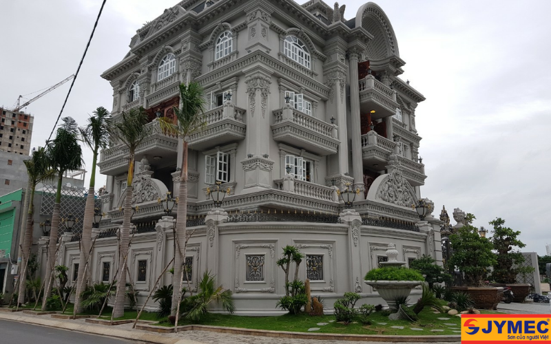 Căn biệt thự xa hoa sơn giả đá